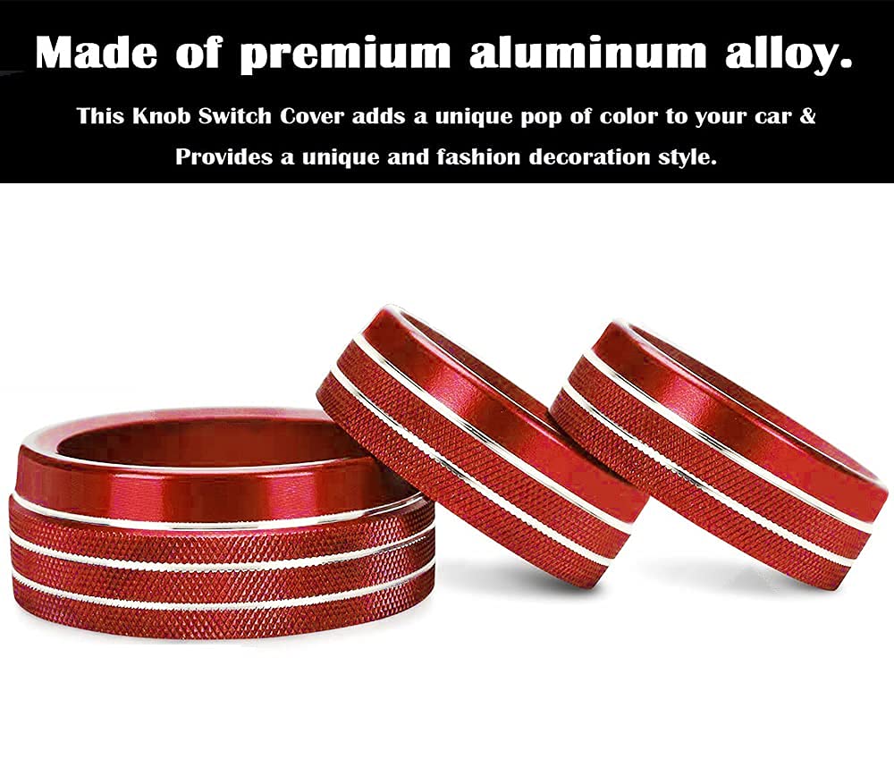 Auprite knob covers showing included double-sided tape for easy installation