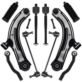 AUQDD front suspension kit packaging showing full component set and fitment benefit