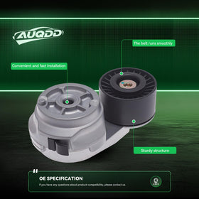 AUQDD installed under hood on Dodge Ram engine, restores belt tension reliability