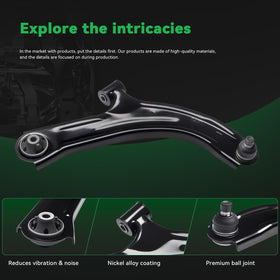 AUQDD sway bar end link view displaying reinforced ends for improved stability