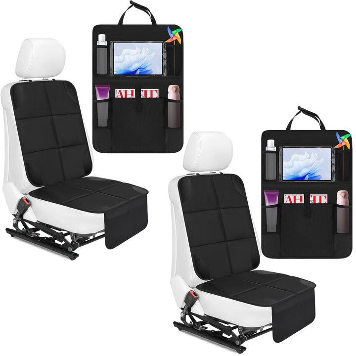 Aurelema protector set front view showing full coverage and storage pockets for tidy seats