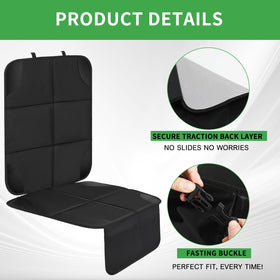 Aurelema kick mat with tablet holder in use keeping backseat entertainment hands-free