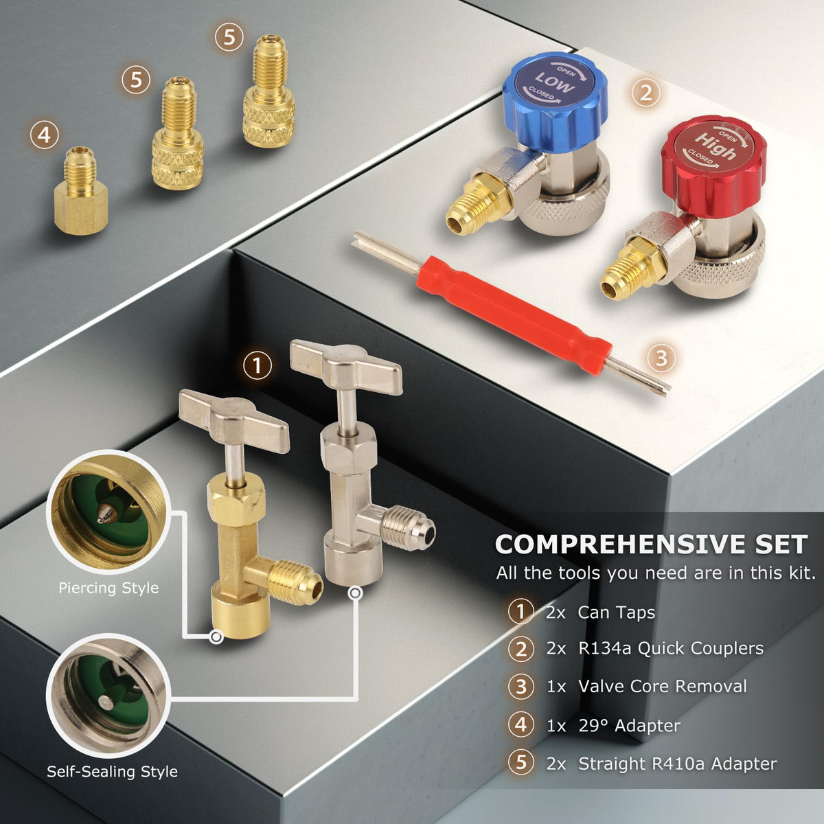 AURELIO TECH adjustable couplers detail offering secure leak-resistant connections