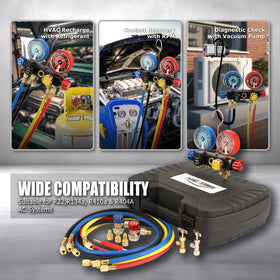 AURELIO TECH can tap in use enabling convenient canned refrigerant charging