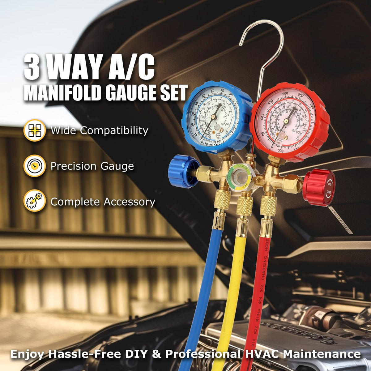 AURELIO TECH gauge close-up with readable markings for accurate pressure checks