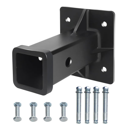 Aurogsky front view of receiver plate showing mounting holes and strength benefit
