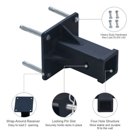 Aurogsky side profile highlighting 2 inch tube for standard hitch compatibility