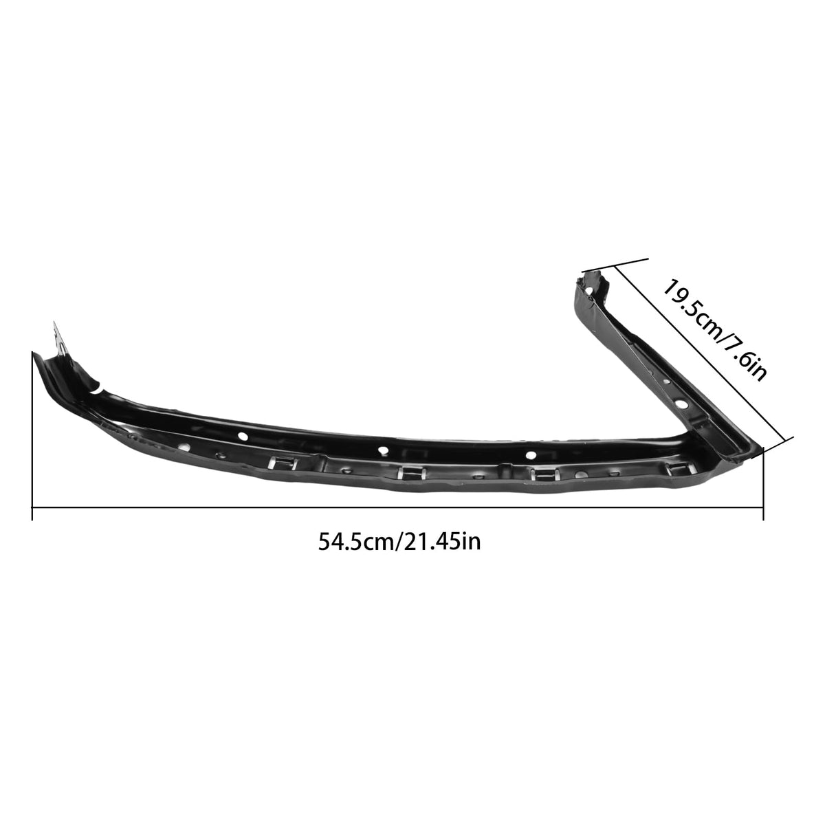 AUROLYNNE bumper support bracket fitted under bumper demonstrating even panel gap