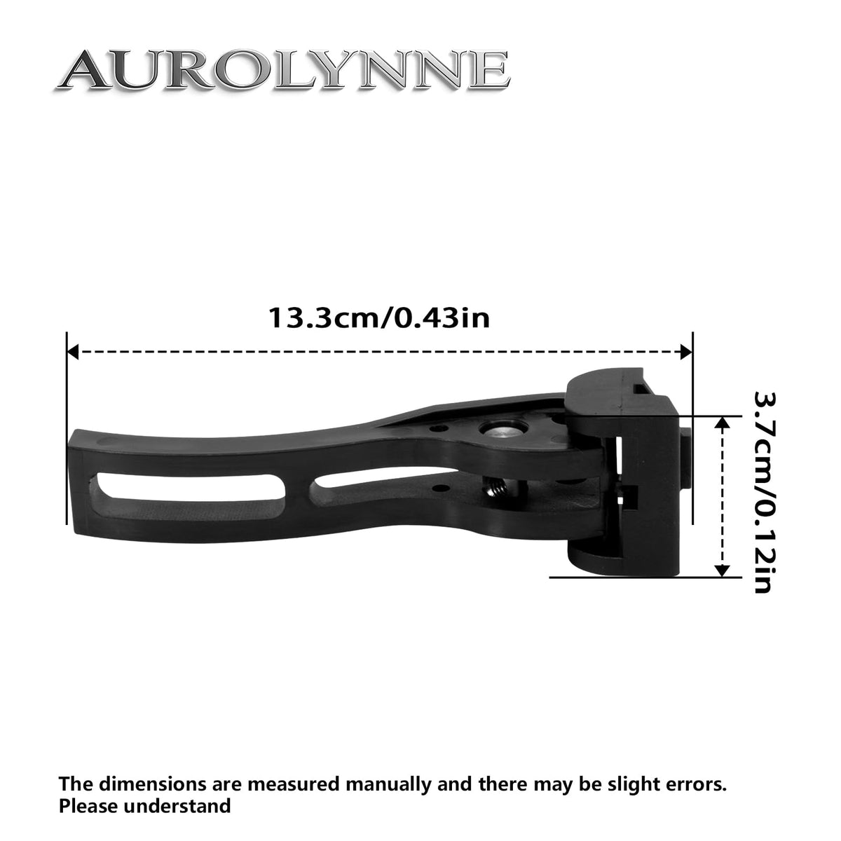 AUROLYNNE clamp mounted on a truck rail showing secure attachment