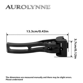 AUROLYNNE clamp mounted on a truck rail showing secure attachment
