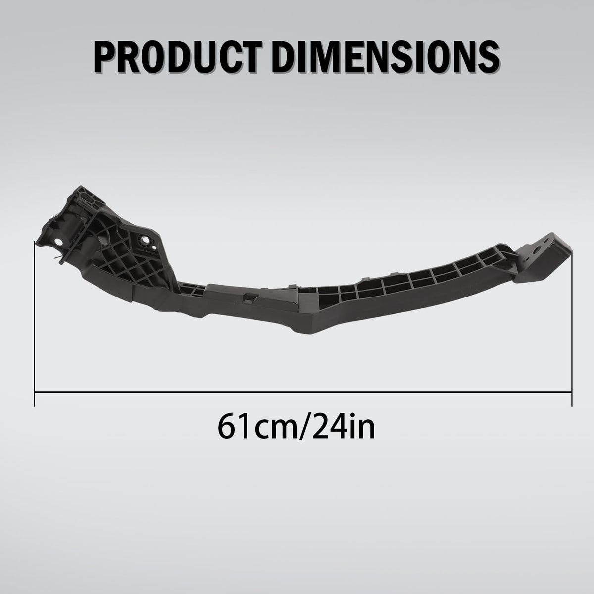 AUROLYNNE left headlight bracket close-up highlighting steel strength and fit accuracy