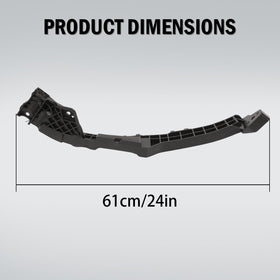 AUROLYNNE left headlight bracket close-up highlighting steel strength and fit accuracy