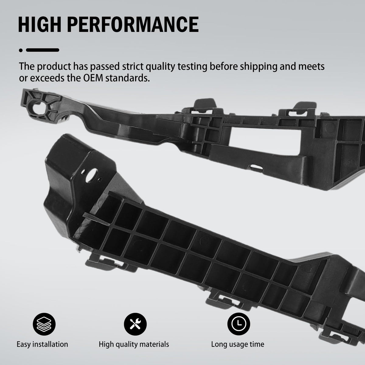 AUROLYNNE right bumper bracket detail showing OEM-style tabs for correct panel gaps