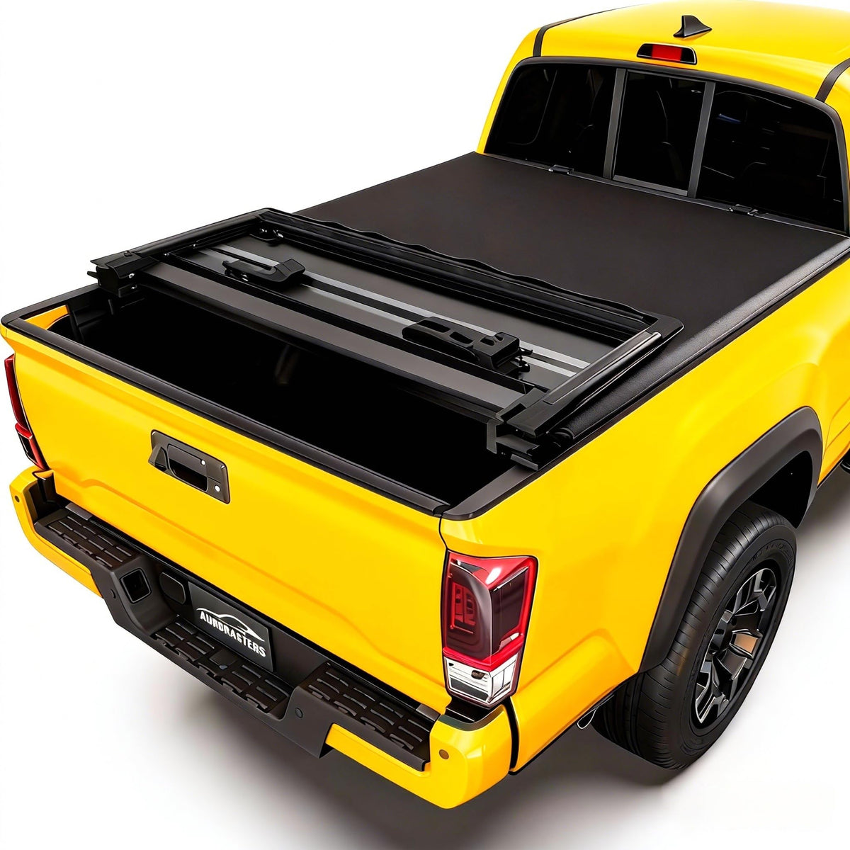 Aurorasters front view of tonneau cover showing sleek fit and protection