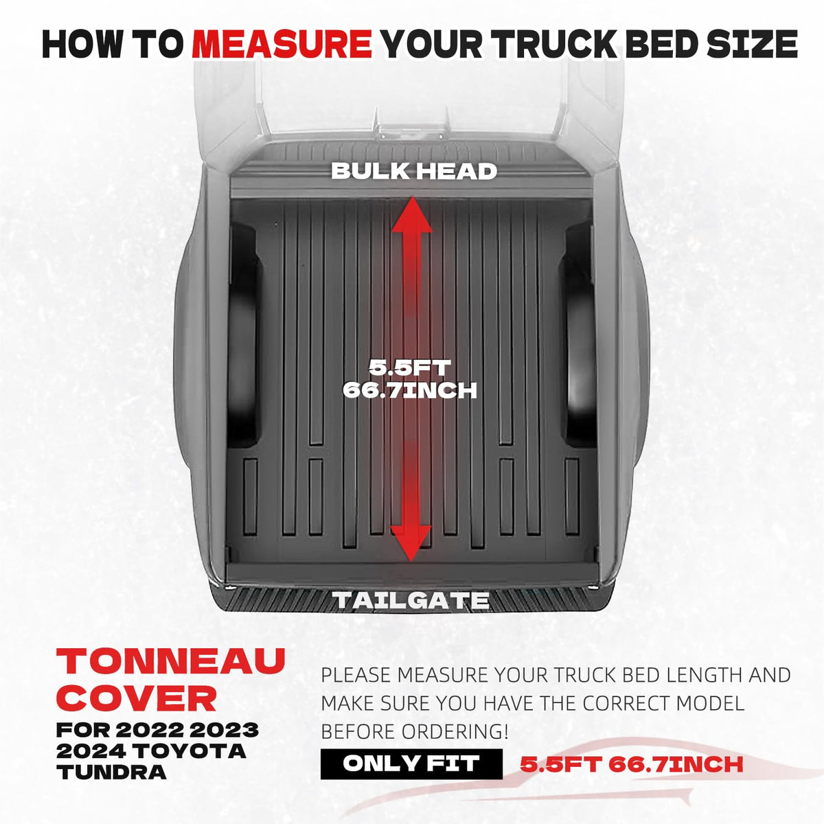 Aurorasters LED light illuminating truck bed for better visibility