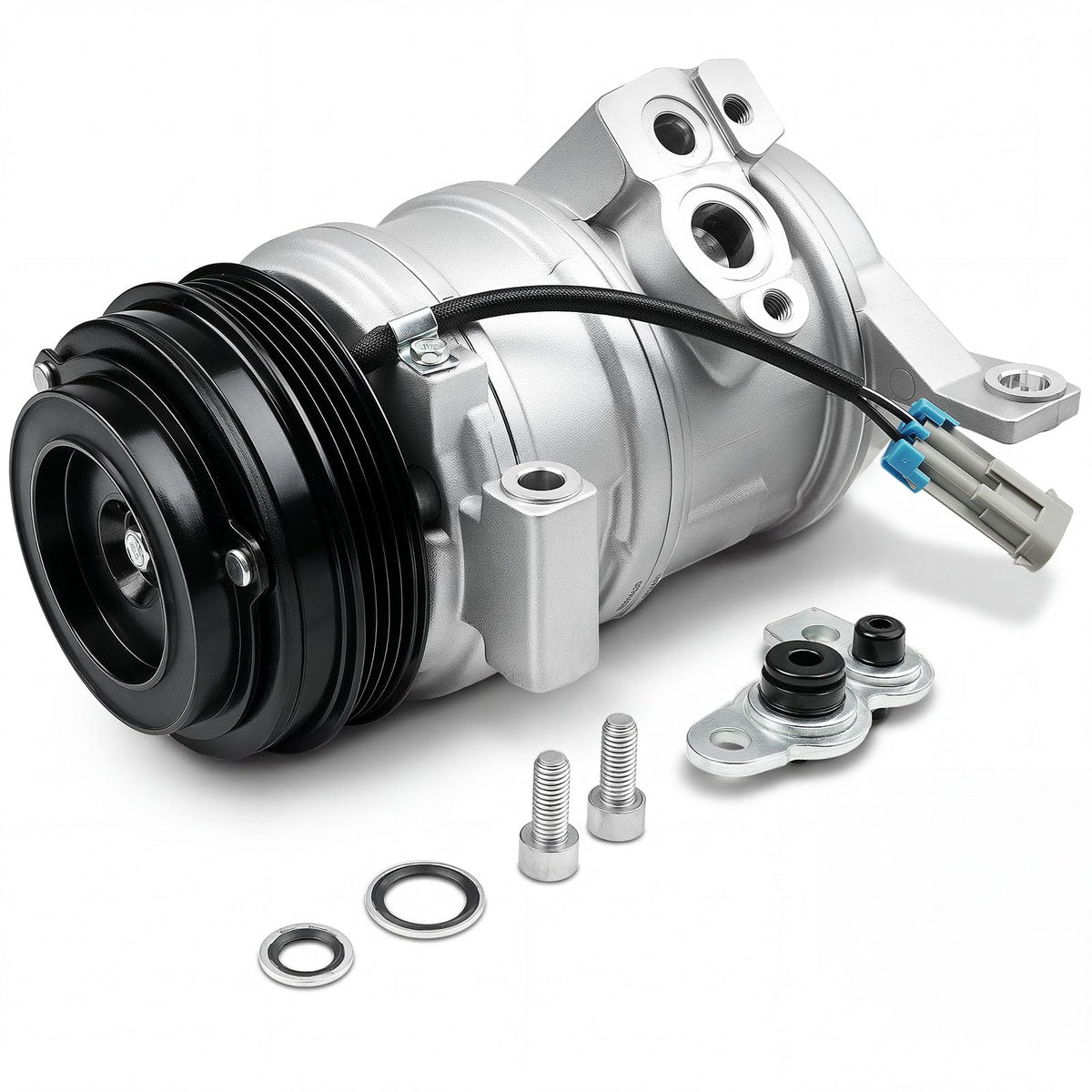 aurosant front assembly showing compressor face and improved cooling