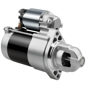 aurosant starter front view showing mounting flanges and compact design for reliable replacement