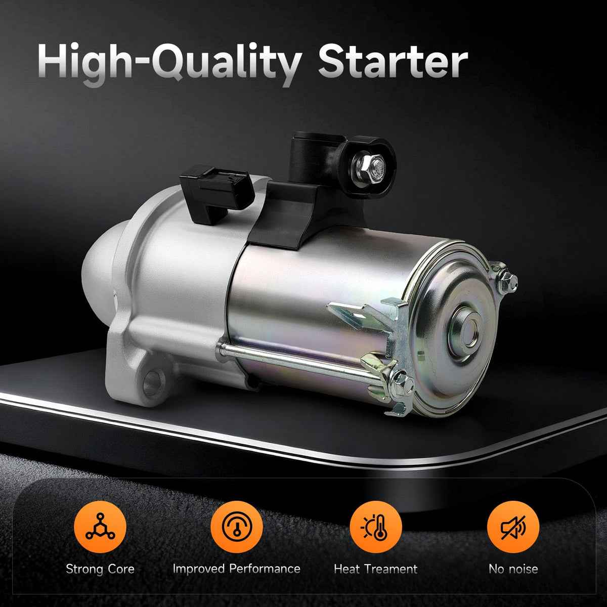 aurosant starter label and OE number close-up confirming correct part compatibility