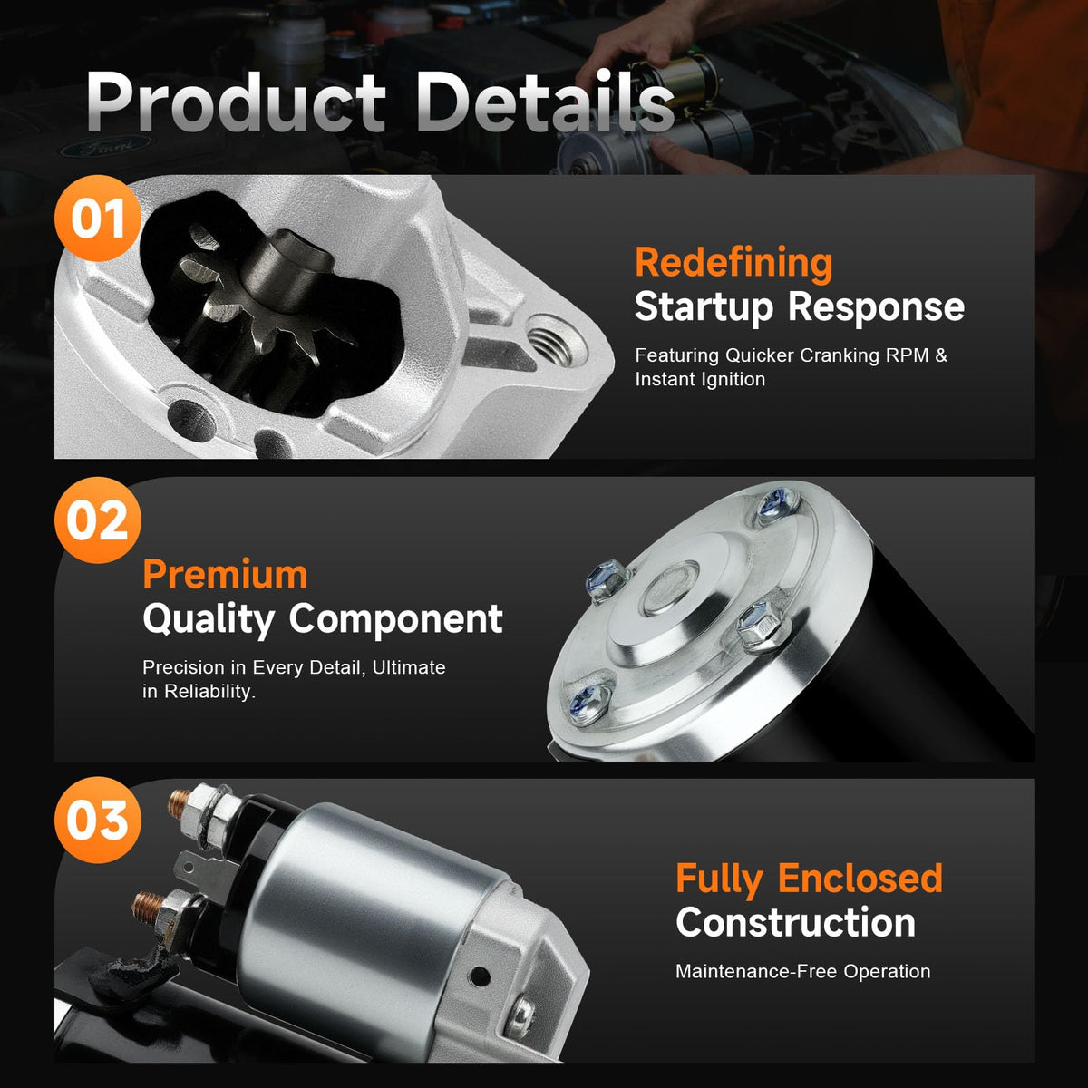 aurosant starter label and specs with clear power and voltage information