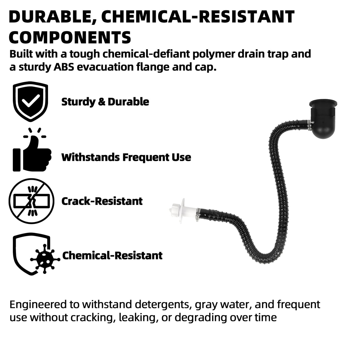 Aussio installed under-sink in camper demonstrating compact routing benefit