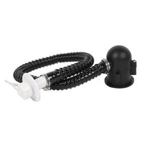 Aussio front packaging showing complete RV sink drain kit and quick benefits