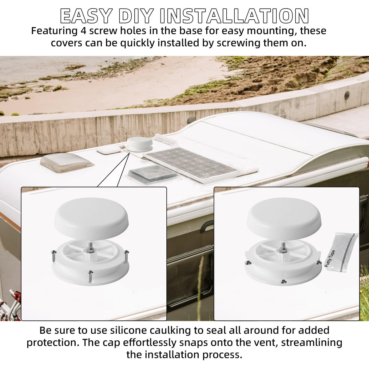 Aussio vent cap beside ruler to show exact dimensions for correct sizing