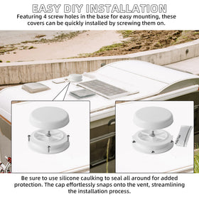 Aussio vent cap beside ruler to show exact dimensions for correct sizing