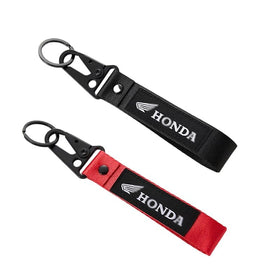 AUSZUOI front view of black and red keychains showing durable design and convenience