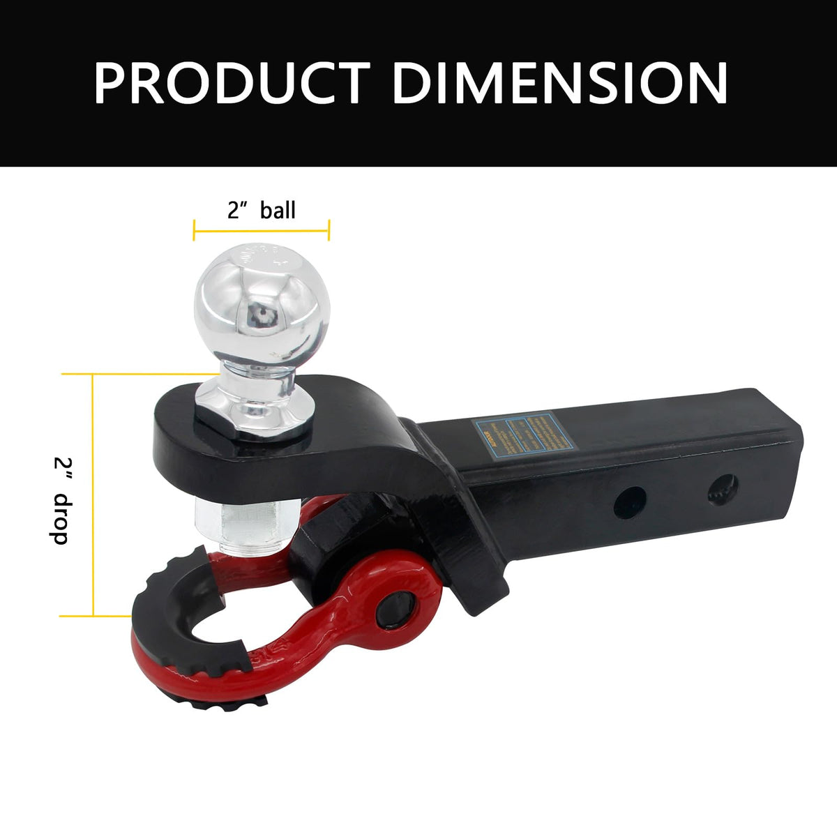 AUTDOUR detail of integrated D-ring shackle showing recovery readiness and strength