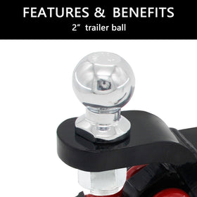 AUTDOUR installed on truck towing trailer, illustrating versatile on-road use