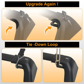 Autekcomma side profile of aerodynamic bar reducing wind noise and improving fuel efficiency