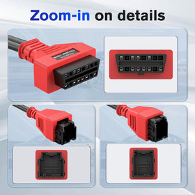 Autel cable held in hand showing scale and ergonomic handling advantage