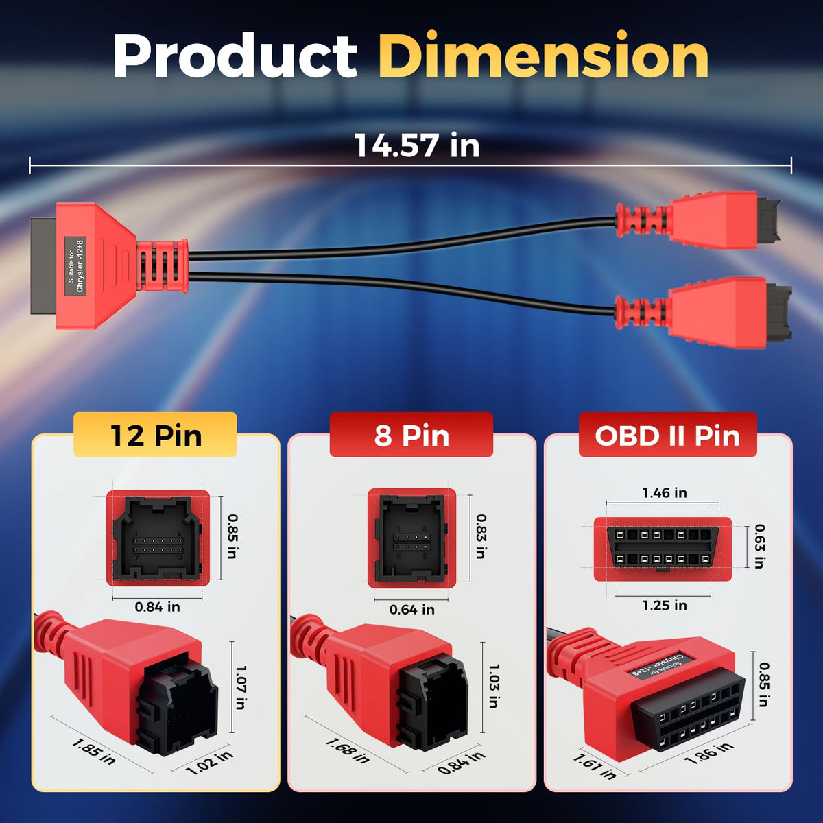 Autel adapter connected to Bluetooth dongle enabling wireless diagnostic checks
