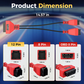 Autel adapter connected to Bluetooth dongle enabling wireless diagnostic checks