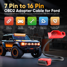 Autel 16-pin OBD-II connector detail demonstrating compatibility with modern scanners