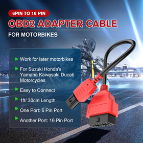 Autel close-up of the 6-pin connector showing precise fit and secure connection