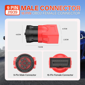 Autel adapter connected to diagnostic tool in truck, speeds troubleshooting
