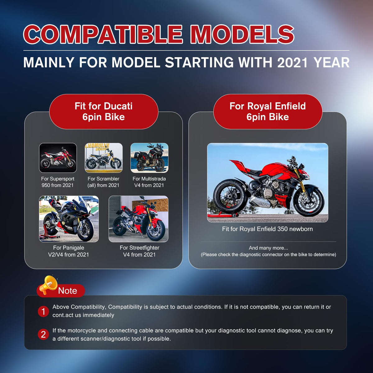 Autel adapter plugged into motorcycle port demonstrating quick plug-and-play benefit