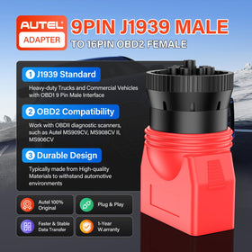 Autel adapter side profile highlighting compact design and space saving