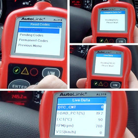 Autel AL319 screen showing scan results and codes, speeds troubleshooting