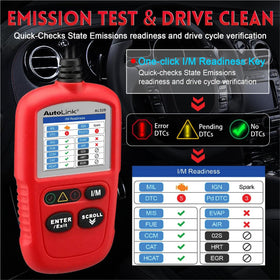 Autel AL329 rear label and casing showing durable, splash-resistant construction