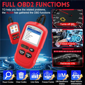 Autel AL329 freeze frame screen displaying captured fault context for faster repairs