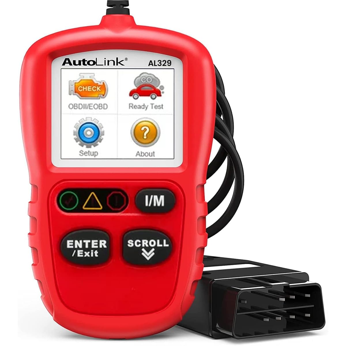 Autel AL329 front panel view showing controls and color display for quick diagnostics