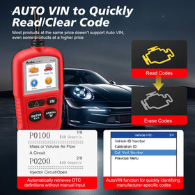 Autel AL329 LED readiness indicators close-up for fast inspection results