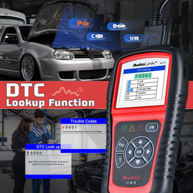 Autel AL519 connected to vehicle OBD2 port for immediate fault reading