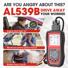 Autel AL539B back panel and grip illustrating durable handheld design