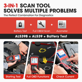 Autel AL539B displaying live OBD data for fast engine troubleshooting