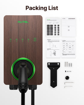 Autel MaxiCharger with RFID card showing optional lockout security benefit