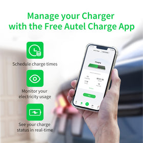 Autel MaxiCharger wall mounted outdoors illustrating NEMA 4X protection for safe all-weather charging