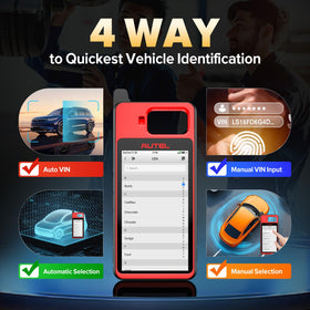 Autel KM100 report screen with QR code for easy sharing of results